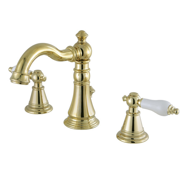 Fauceture English Classic Widespread Bathroom Faucet, Polished Brass FSC1972PL